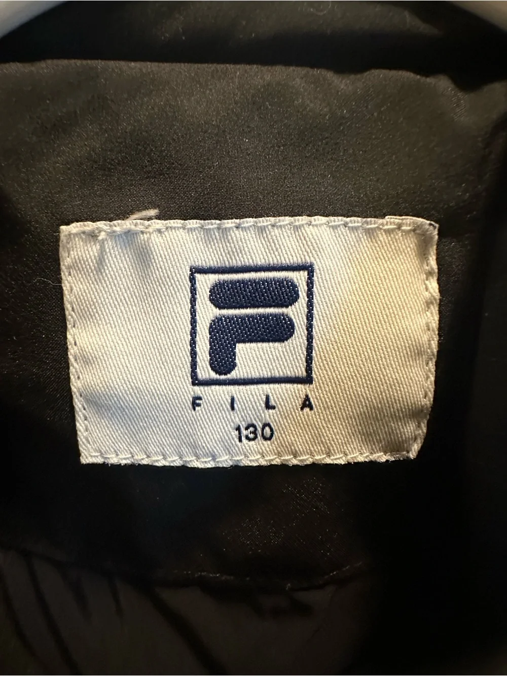FILA Kids Black Quilted Puffer Jacket